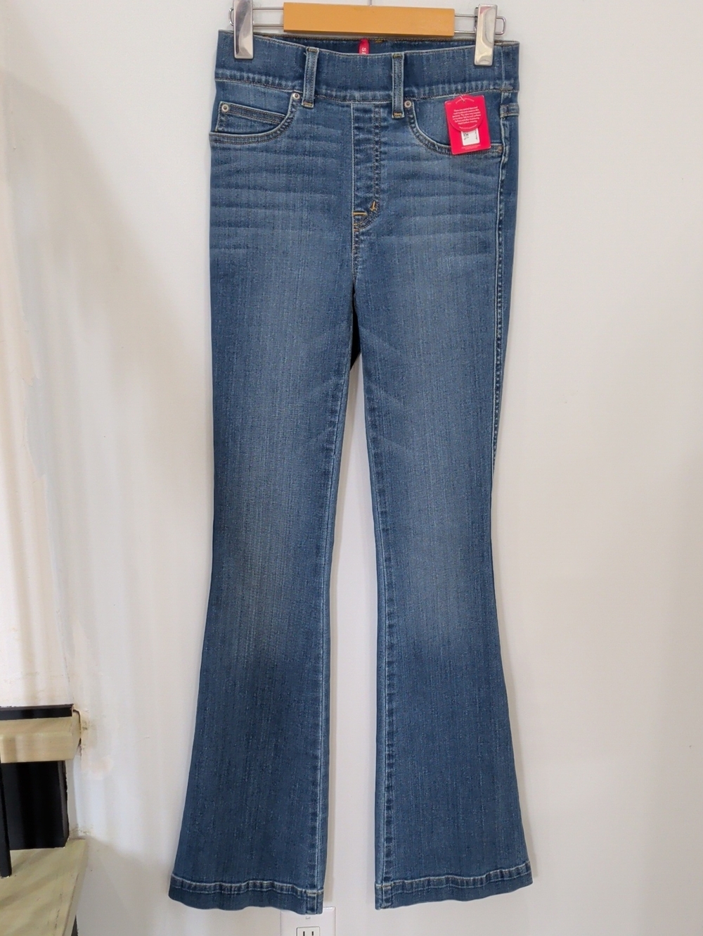 SPANX | Women's Indigo Wash Everywhere Pull-on High-Rise Flare Jeans